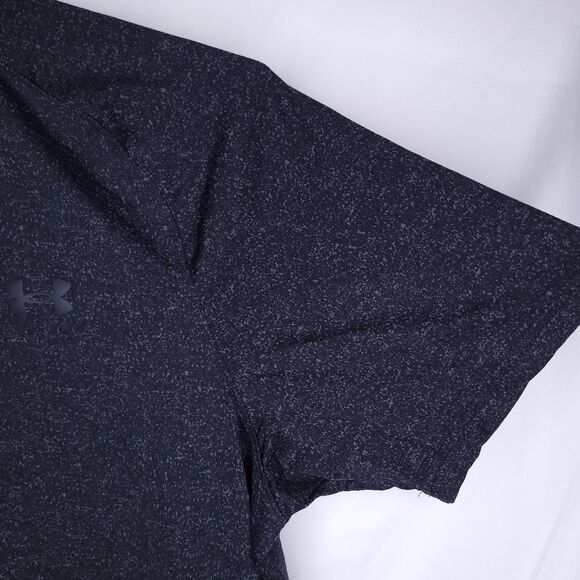 Under Armour Iso Chill Polo Mens Medium Black Heather Performance - Picture 4 of 11